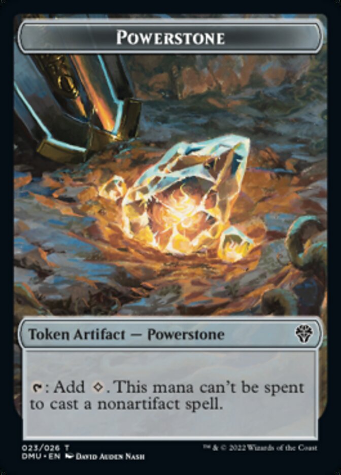Soldier // Powerstone Double-Sided Token [Dominaria United Tokens] Magic: The Gathering