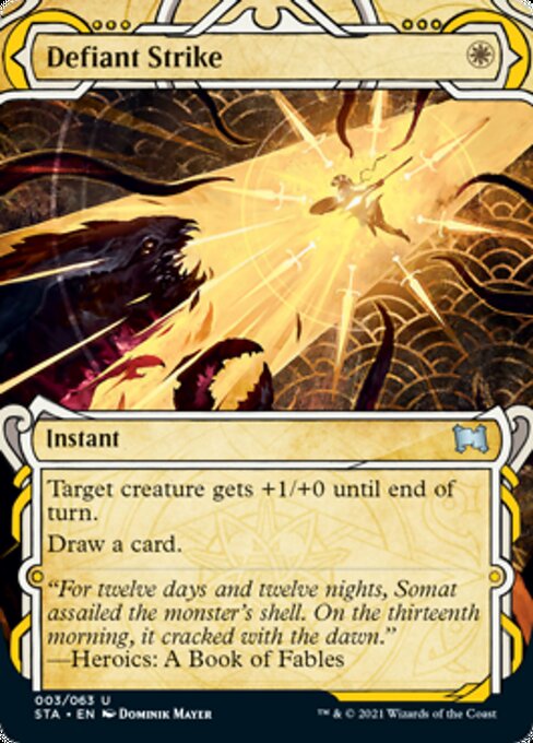 Defiant Strike [Strixhaven: School of Mages Mystical Archive] Magic: The Gathering