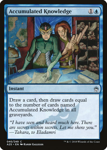 Accumulated Knowledge [Masters 25] Magic: The Gathering