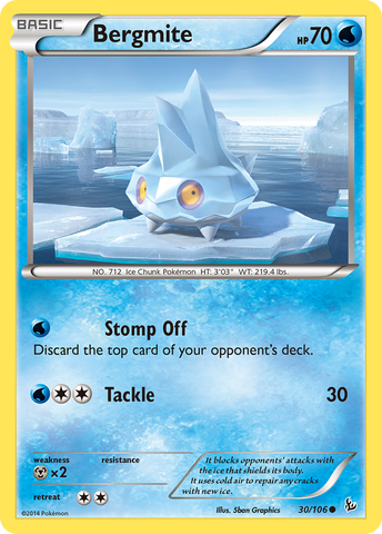 Bergmite (30/106) [XY: Flashfire] Pokémon