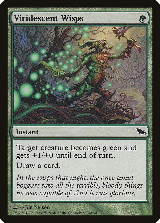 Viridescent Wisps [Shadowmoor] Magic: The Gathering