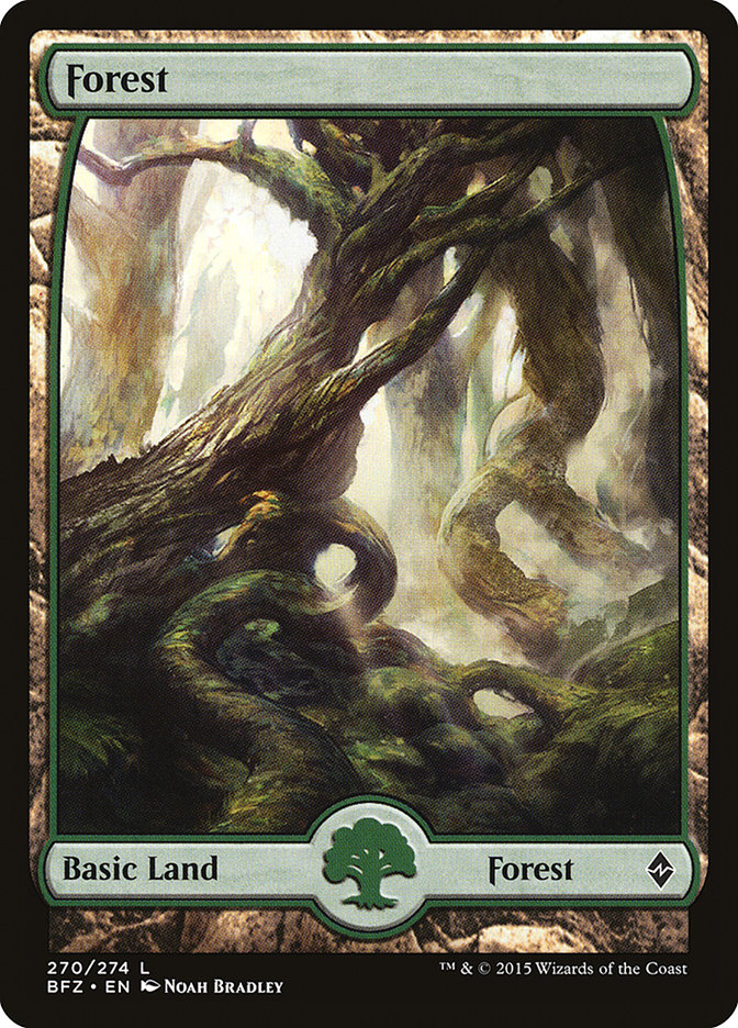 Forest (270) [Battle for Zendikar] Magic: The Gathering