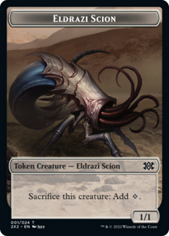 Boar // Eldrazi Scion Double-Sided Token [Double Masters 2022 Tokens] Magic: The Gathering