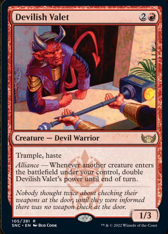 Devilish Valet [Streets of New Capenna] Magic: The Gathering