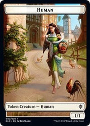 Human // Food (16) Double-Sided Token [Throne of Eldraine Tokens] Magic: The Gathering