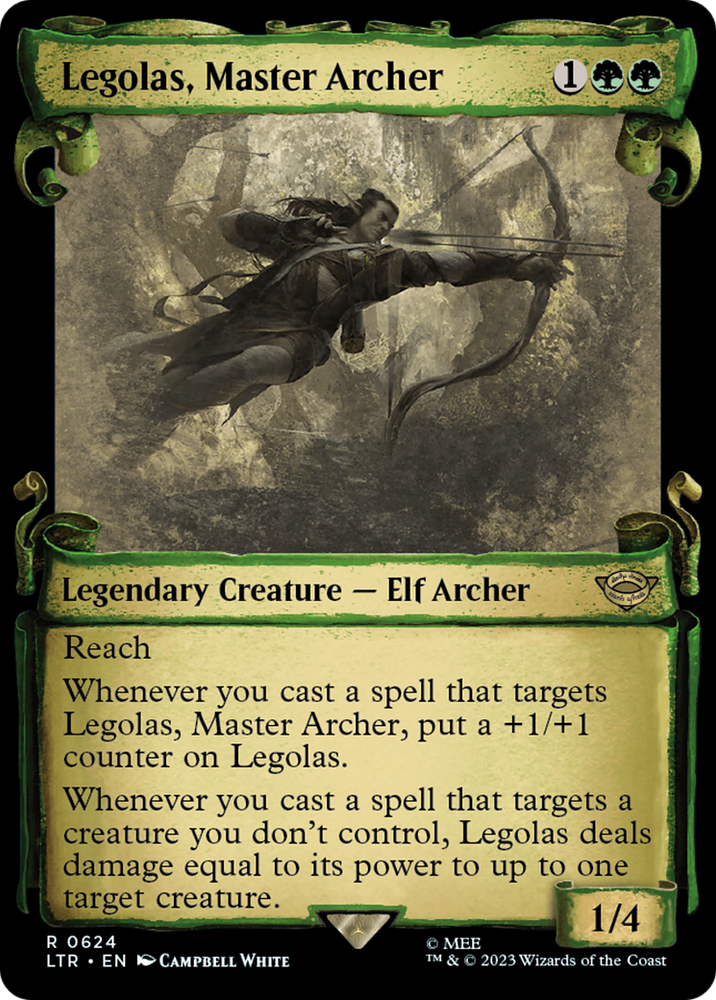Legolas, Master Archer [The Lord of the Rings: Tales of Middle-Earth Showcase Scrolls] Magic: The Gathering