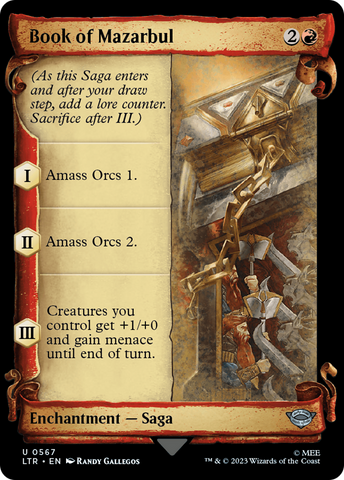 Book of Mazarbul [The Lord of the Rings: Tales of Middle-Earth Showcase Scrolls] Magic: The Gathering