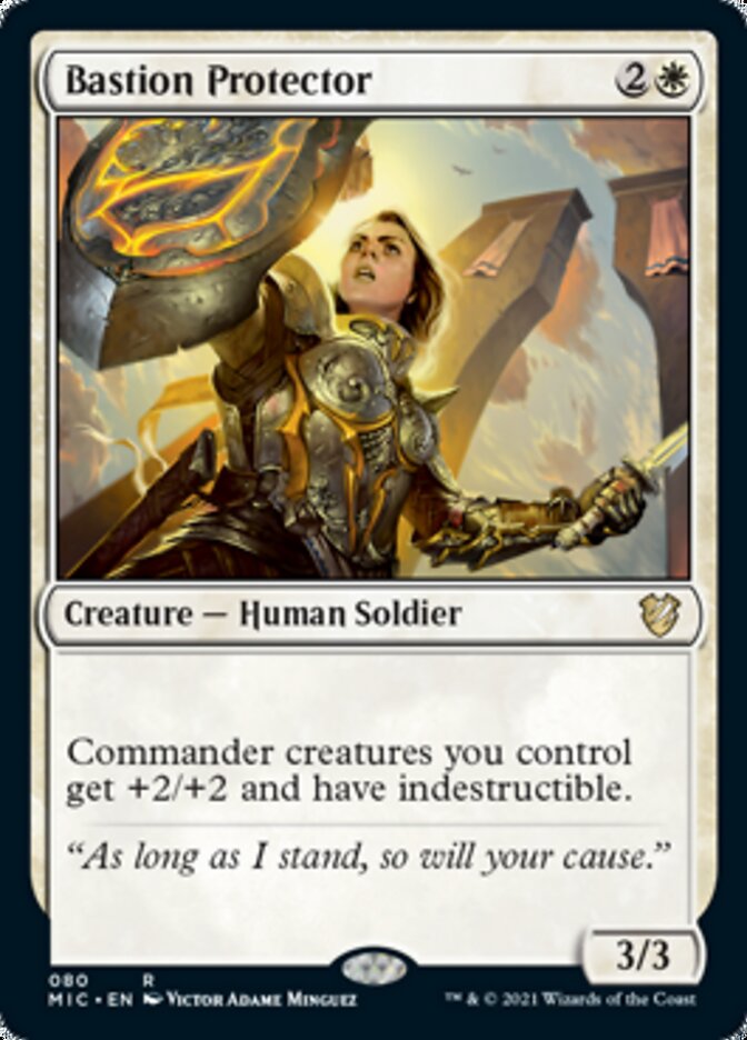 Bastion Protector [Innistrad: Midnight Hunt Commander] Magic: The Gathering