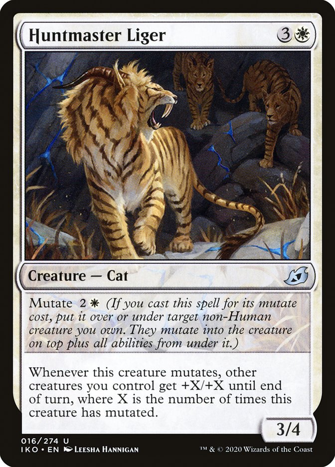 Huntmaster Liger [Ikoria: Lair of Behemoths] Magic: The Gathering