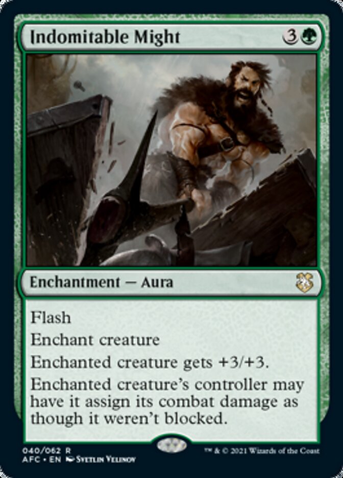 Indomitable Might [Dungeons & Dragons: Adventures in the Forgotten Realms Commander] Magic: The Gathering
