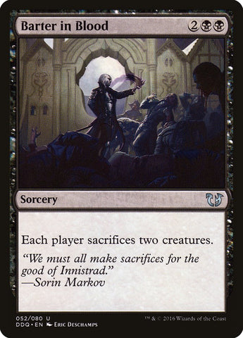 Barter in Blood [Duel Decks: Blessed vs. Cursed] Magic: The Gathering