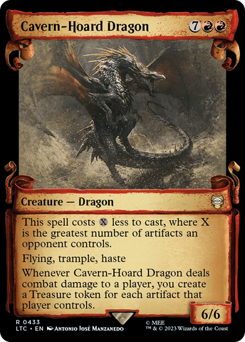 Cavern-Hoard Dragon [The Lord of the Rings: Tales of Middle-Earth Commander Showcase Scrolls] Magic: The Gathering
