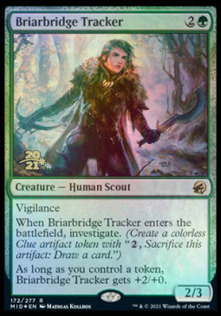 Briarbridge Tracker [Innistrad: Midnight Hunt Prerelease Promos] Magic: The Gathering