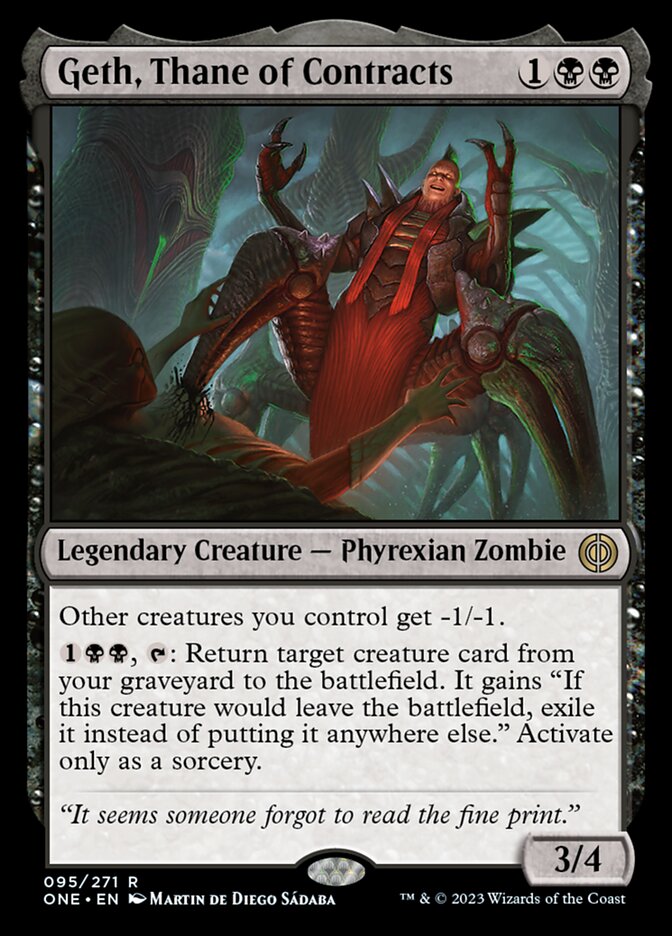 Geth, Thane of Contracts [Phyrexia: All Will Be One] Magic: The Gathering