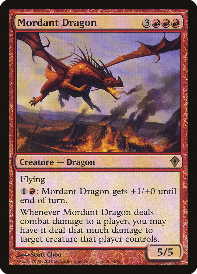 Mordant Dragon [Worldwake] Magic: The Gathering