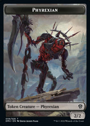 Phyrexian // Stangg Twin Double-Sided Token [Dominaria United Tokens] Magic: The Gathering