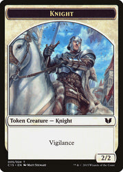 Angel // Knight (005) Double-Sided Token [Commander 2015 Tokens] Magic: The Gathering