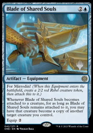 Blade of Shared Souls (Promo Pack) [Phyrexia: All Will Be One Promos] Magic: The Gathering