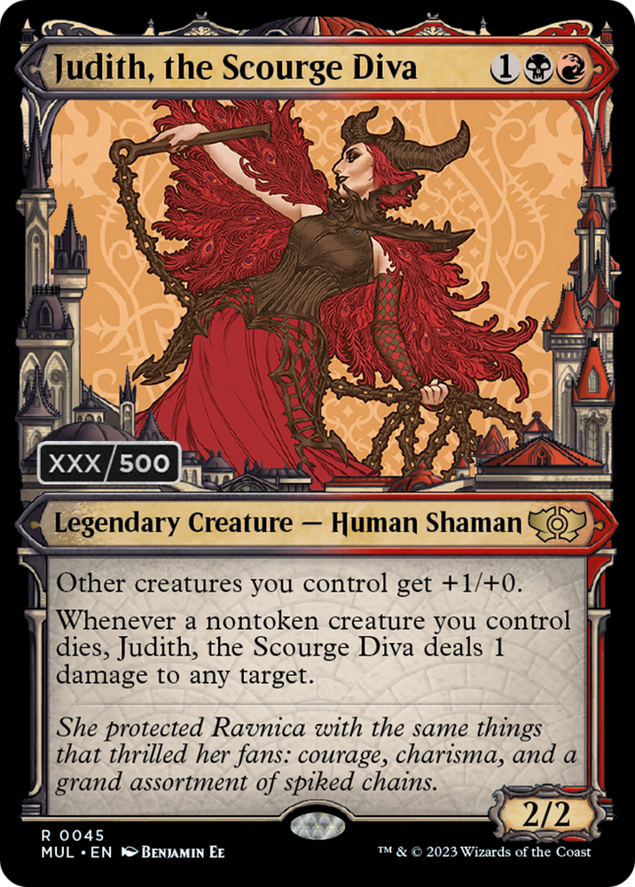 Judith, the Scourge Diva (Serialized) [Multiverse Legends] Magic: The Gathering