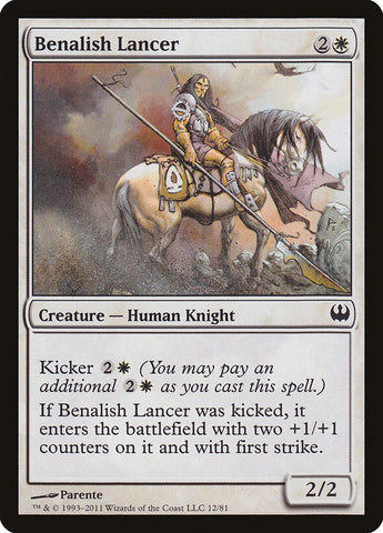 Benalish Lancer [Duel Decks: Knights vs. Dragons] Magic: The Gathering