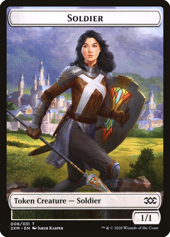 Beast // Soldier Double-Sided Token [Double Masters Tokens] Magic: The Gathering