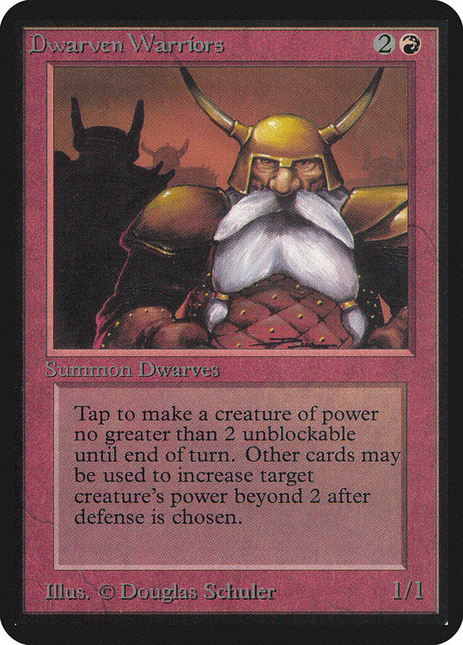 Dwarven Warriors [Alpha Edition] Magic: The Gathering