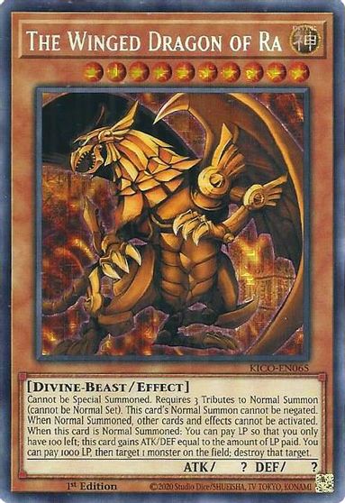The Winged Dragon of Ra [KICO-EN065] Secret Pharaoh's Rare Yu-Gi-Oh!