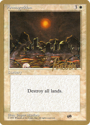 Armageddon (Preston Poulter) (SB) [Pro Tour Collector Set] Magic: The Gathering
