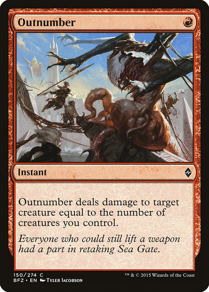 Outnumber [Battle for Zendikar] Magic: The Gathering