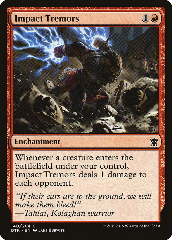 Impact Tremors [Dragons of Tarkir] Magic: The Gathering