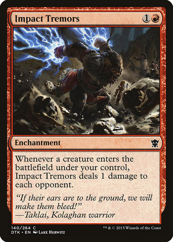 Impact Tremors [Dragons of Tarkir] Magic: The Gathering