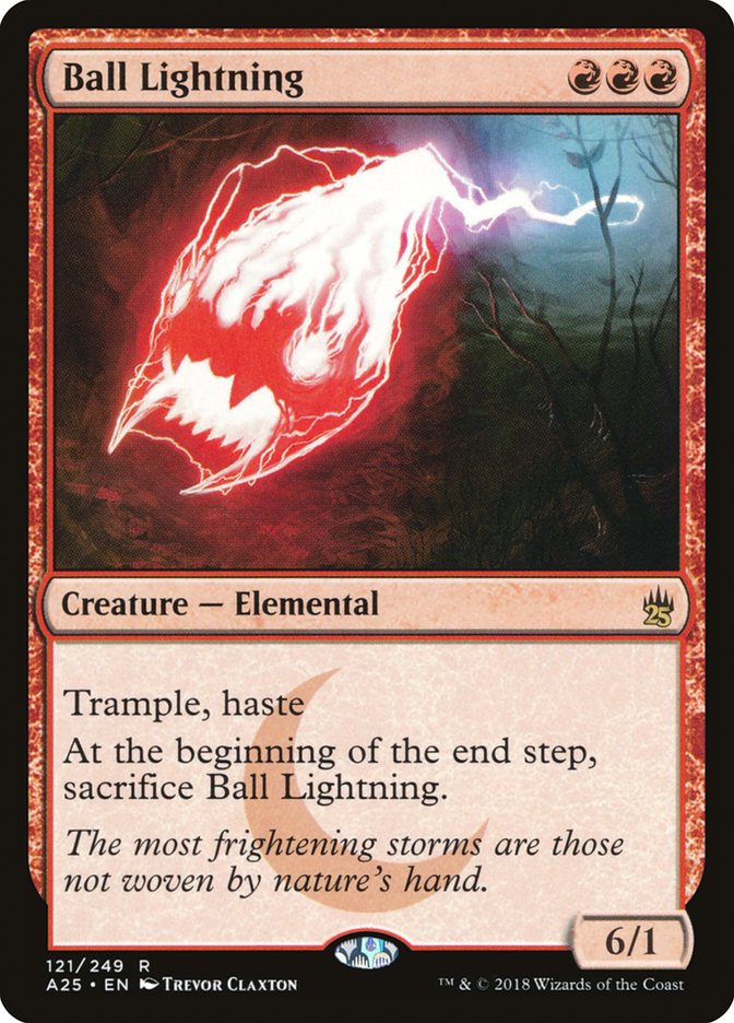 Ball Lightning [Masters 25] Magic: The Gathering