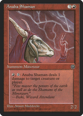 Anaba Shaman (Baki Flavor Text) [Homelands] Magic: The Gathering
