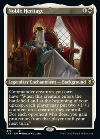 Noble Heritage (Foil Etched) [Commander Legends: Battle for Baldur's Gate] Magic: The Gathering