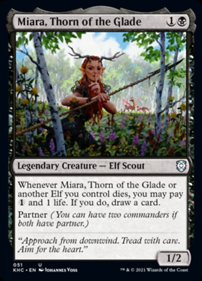 Miara, Thorn of the Glade [Kaldheim Commander] Magic: The Gathering