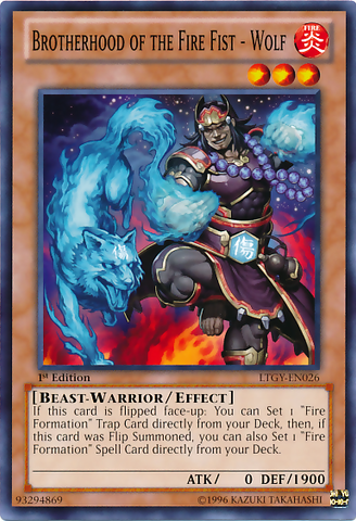 Brotherhood of the Fire Fist - Wolf [LTGY-EN026] Common Yu-Gi-Oh!