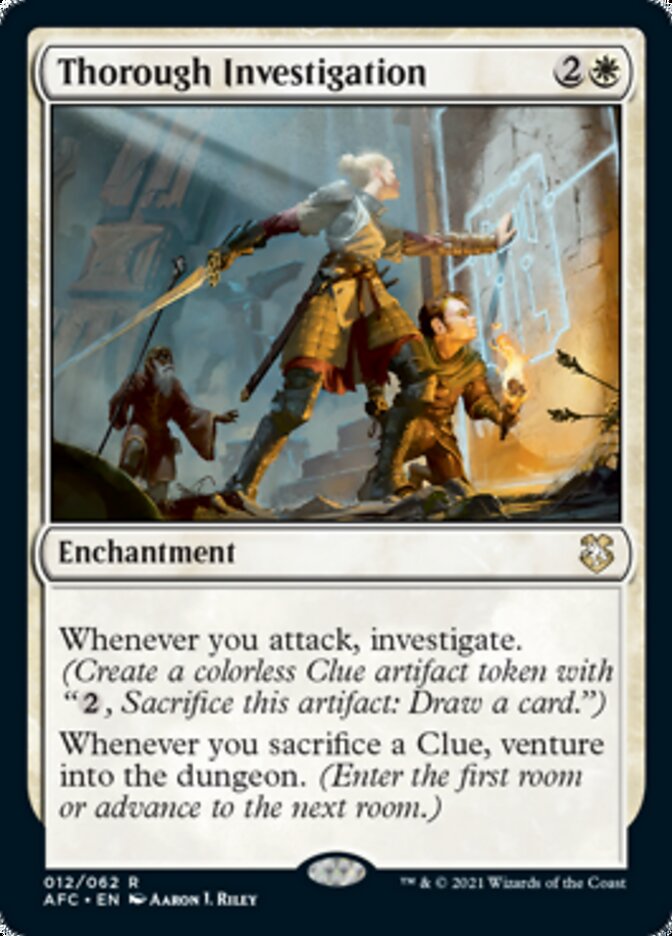 Thorough Investigation [Dungeons & Dragons: Adventures in the Forgotten Realms Commander] Magic: The Gathering