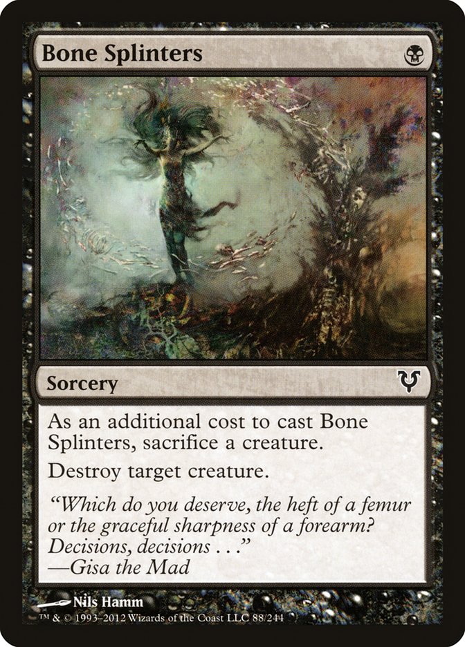 Bone Splinters [Avacyn Restored] Magic: The Gathering