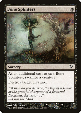 Bone Splinters [Avacyn Restored] Magic: The Gathering
