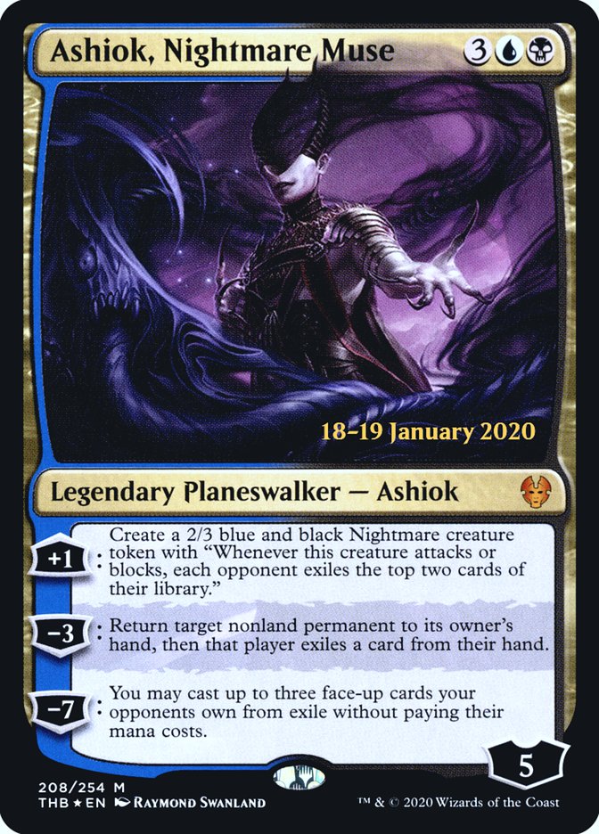Ashiok, Nightmare Muse [Theros Beyond Death Prerelease Promos] Magic: The Gathering