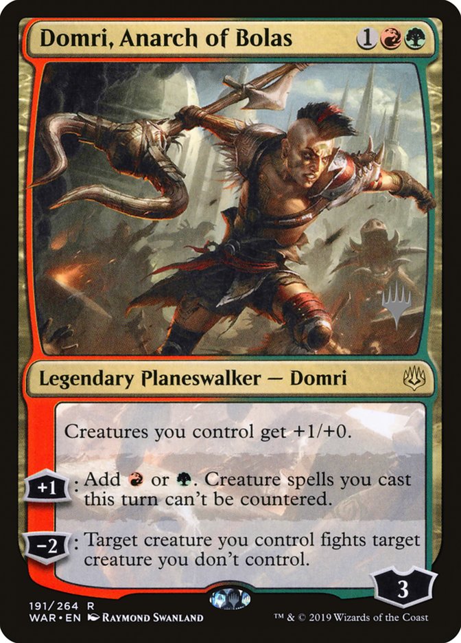 Domri, Anarch of Bolas (Promo Pack) [War of the Spark Promos] Magic: The Gathering