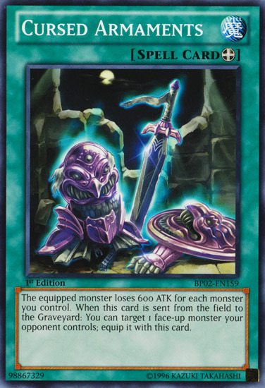 Cursed Armaments [BP02-EN159] Common Yu-Gi-Oh!