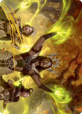 Dawnhart Wardens Art Card (Gold-Stamped Signature) [Innistrad: Midnight Hunt Art Series] Magic: The Gathering