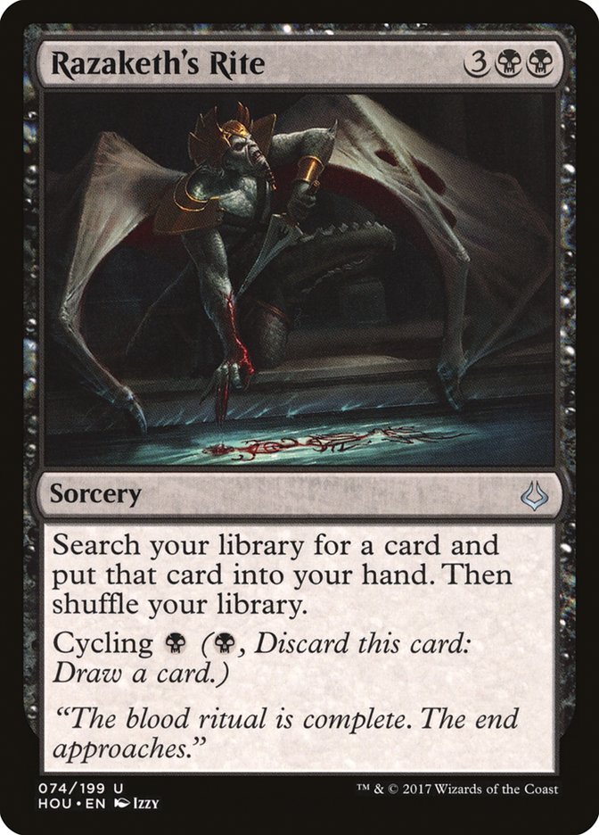Razaketh's Rite [Hour of Devastation] Magic: The Gathering