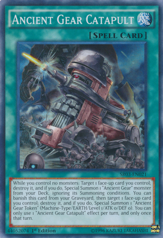 Ancient Gear Catapult [SR03-EN021] Super Rare Yu-Gi-Oh!