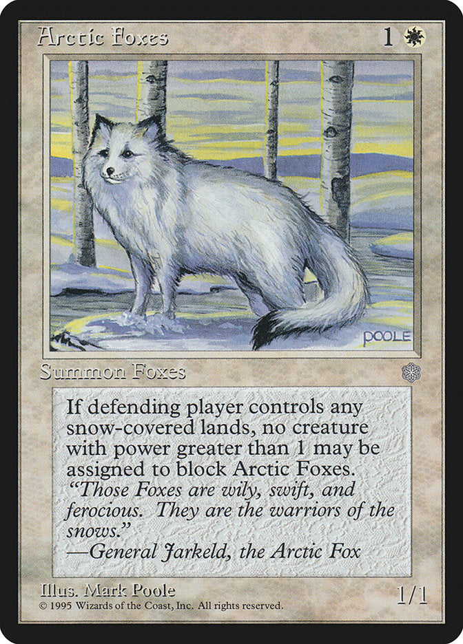 Arctic Foxes [Ice Age] Magic: The Gathering