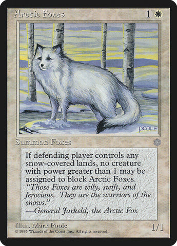 Arctic Foxes [Ice Age] Magic: The Gathering