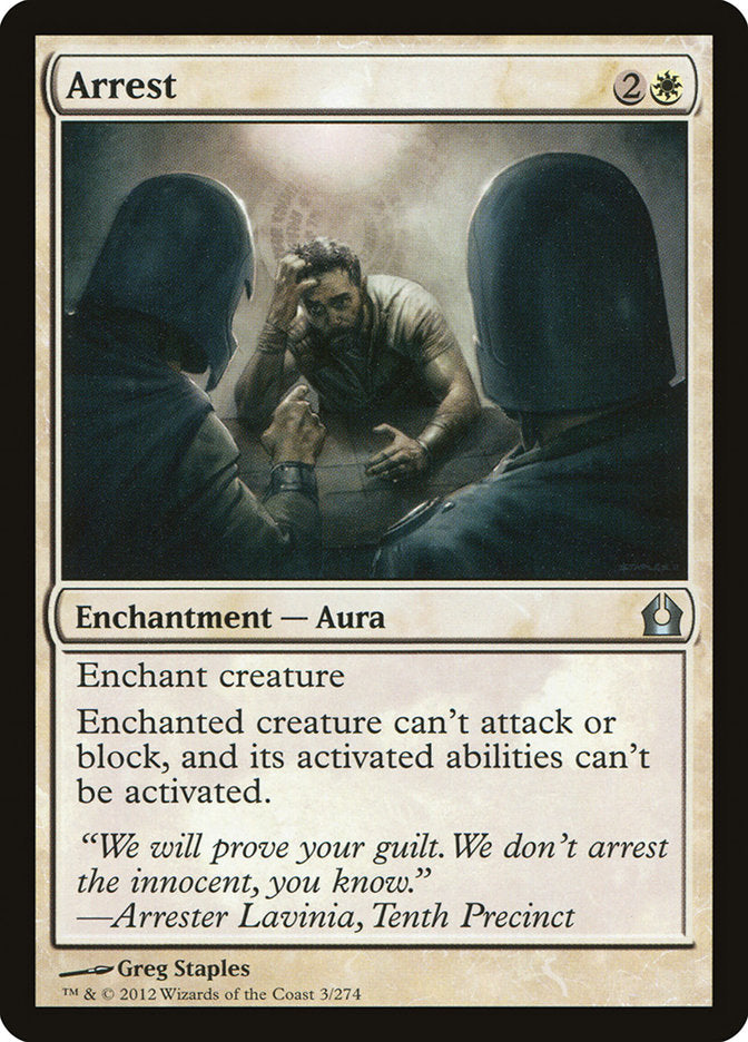 Arrest [Return to Ravnica] Magic: The Gathering
