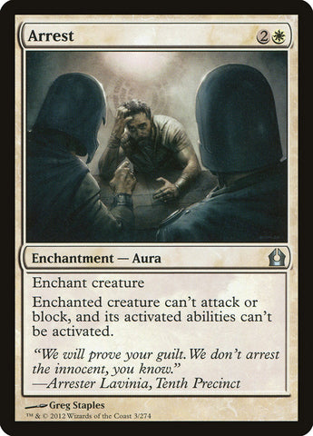 Arrest [Return to Ravnica] Magic: The Gathering