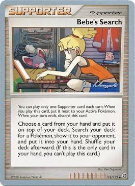Bebe's Search (119/132) (Psychic Lock - Jason Klaczynski) [World Championships 2008] Pokémon